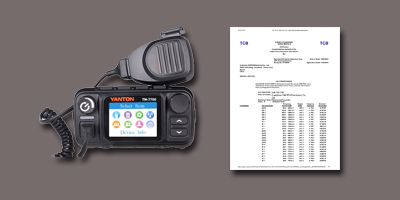 мобильное радио Yanton TM-7700 POC получил сертификат FCC